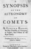 Halley - 1705 Synopsis of the Astronomy of Comets